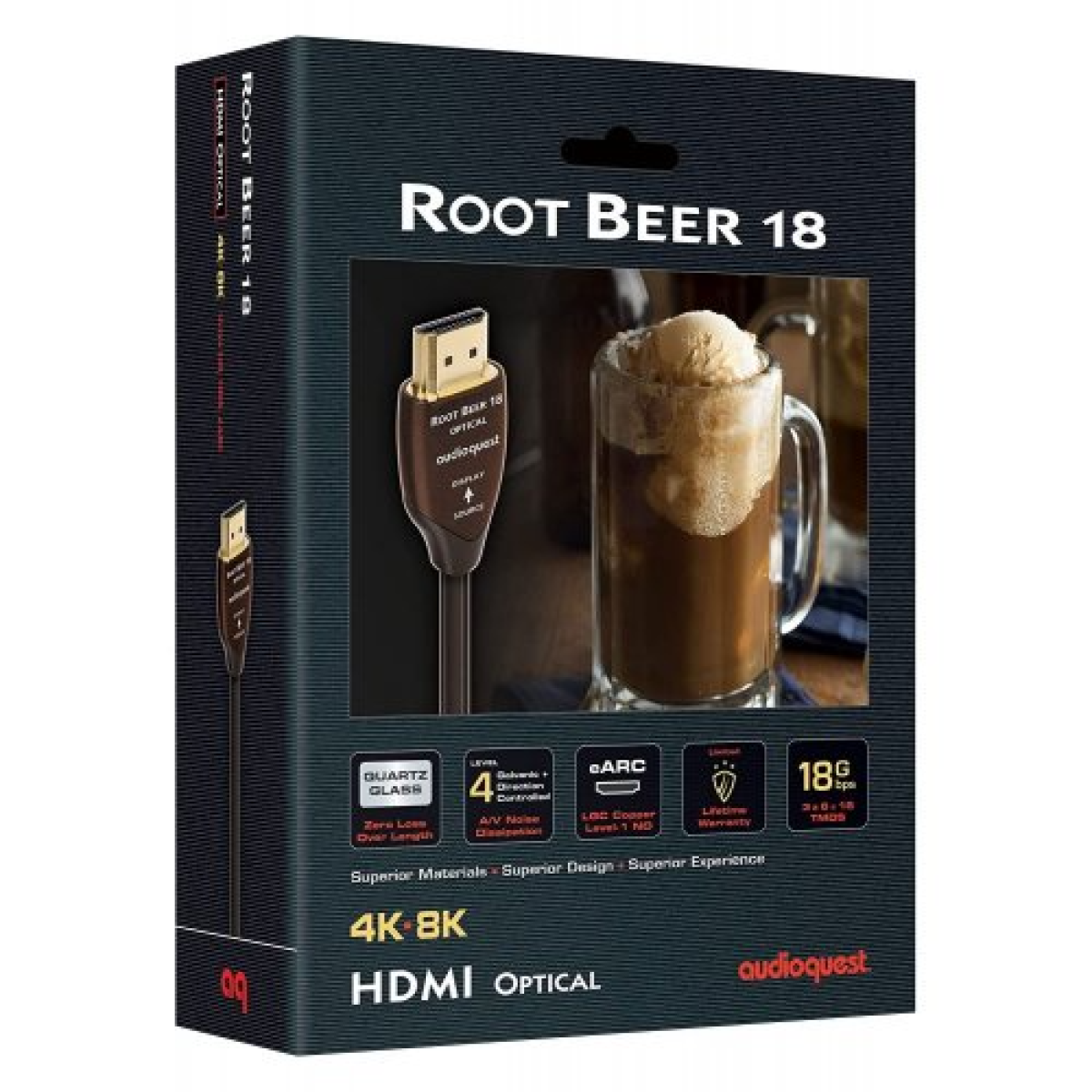 AudioQuest HDMI Root Beer 18 PVC, 20 м- фото3