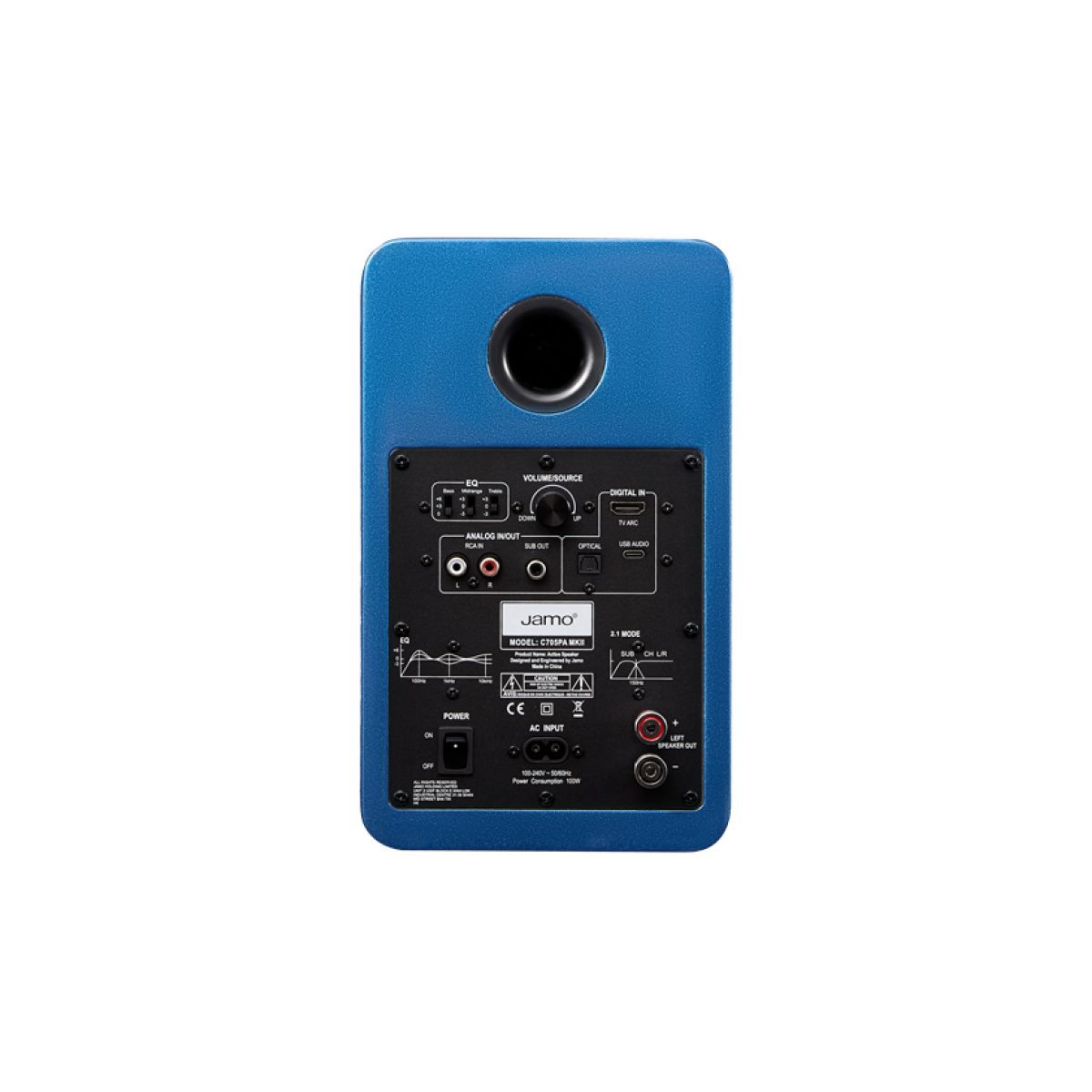 Jamo C705PA MKII, blue high gloss- фото2