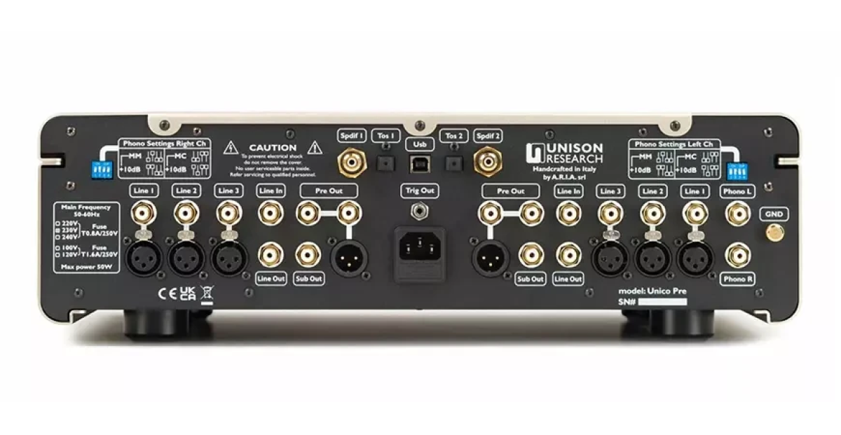 Unison Research Unico PRE v2 Velvet Gold- фото4