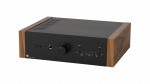 Pro-Ject Stereo Box DS2, черный с деревянными накладками цвета Walnut